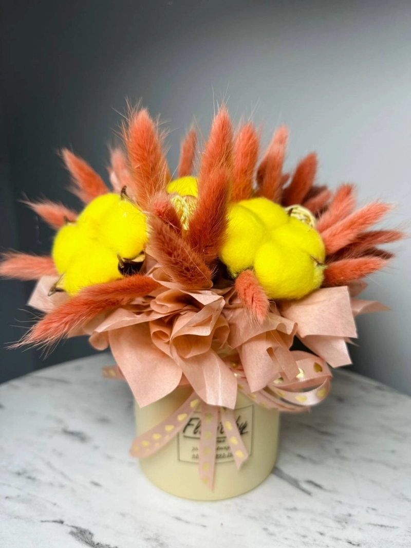 Композиция из сухоцветов | Нежное дыхание