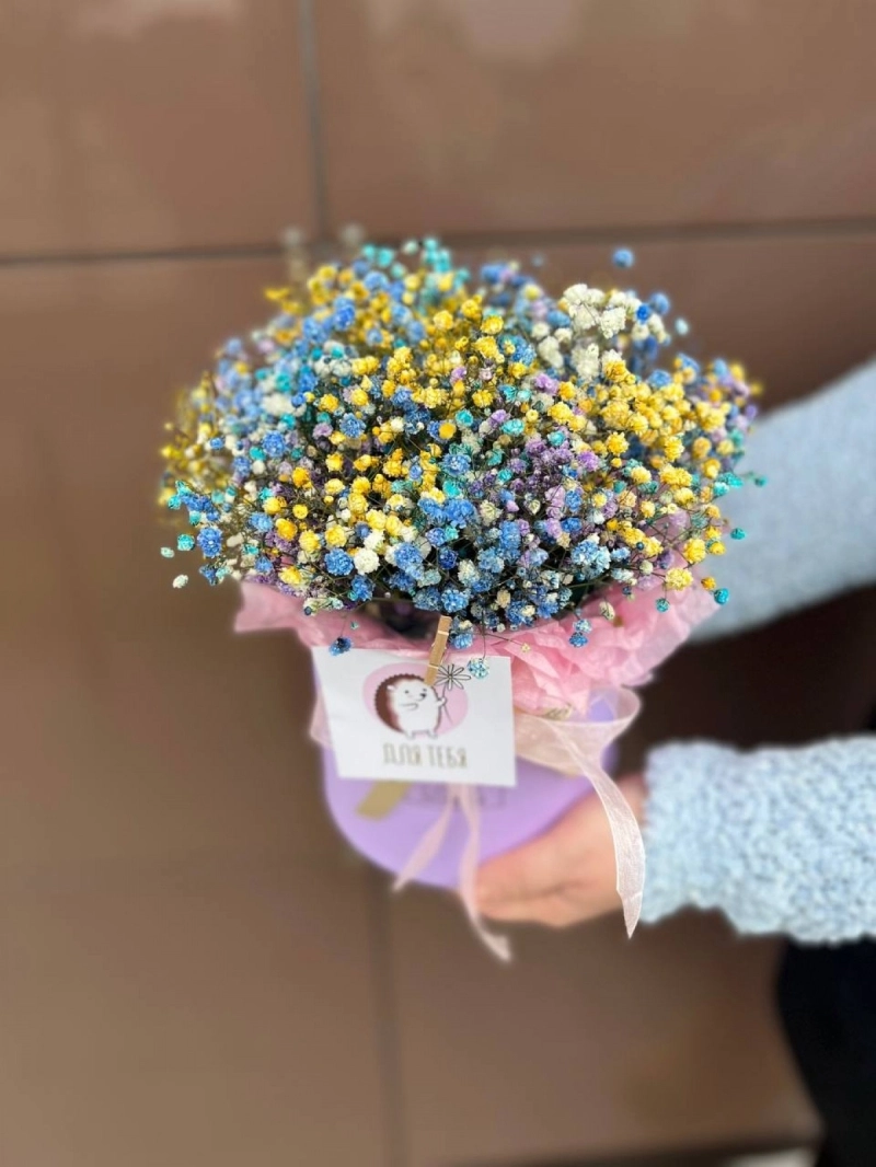 Композиция в коробке | Радуга