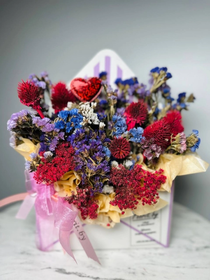 Композиция из сухоцветов |Крылья ветра